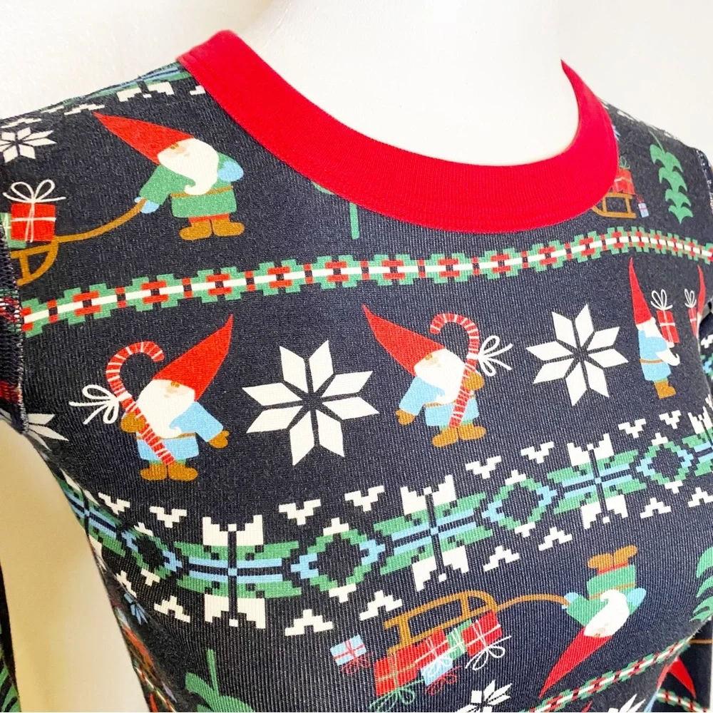 Hanna Andersson | Long John Pajama Top, Fair Isle Gnome,‎ Sz. 14
